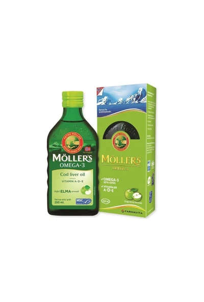 Möller's Omega 3 Elma Aromalı 250 Ml ürün görseli 1