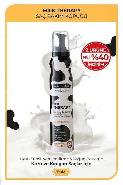 MORFOSE Milk Therapy Kremsi Saç Köpüğü 200 ml ürün görseli 1