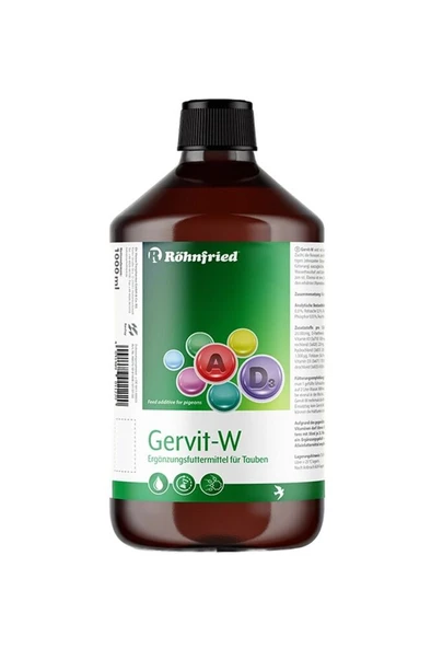 Gervit-w 18 Çeşit Vitamin (100 ml ) (SIZDIRMAZ KAPAKLI ŞİŞE - ORİJİNALDEN BÖLME) ürün görseli 1