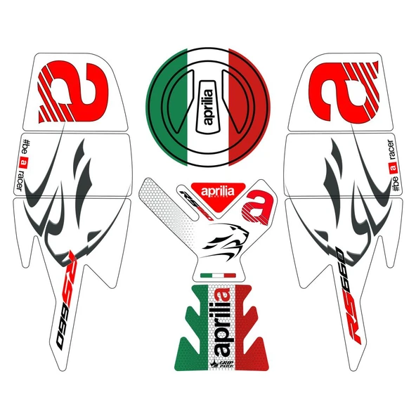Grippatch Aprilia RS 660 (2025) Uyumlu 13 Parça Tank Pad Seti GC61-1 ürün görseli 1