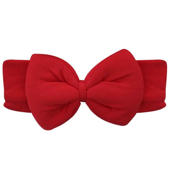 Kız Bebek Fiyonk Kırmızı Bandana ürün görseli 1