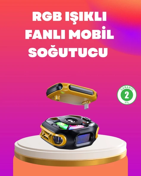 Type-C Girişli AI Modlu Yüksek Performanslı Telefon Soğutucu ürün görseli 1