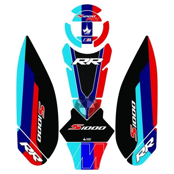 Grippatch BMW S1000RR (2023-2025) Uyumlu 13 Parça Tank Pad Seti GC43-2 ürün görseli 1