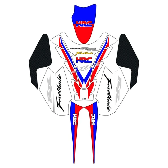 Grippatch Honda CBR1000RR (2014-2016) Uyumlu 11 Parça Tank Pad Seti GC98 ürün görseli 1