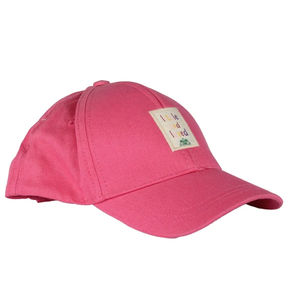 Kız Çocuk Pembe Little Yazılı Şapka 4-8 Yaş ürün görseli 1