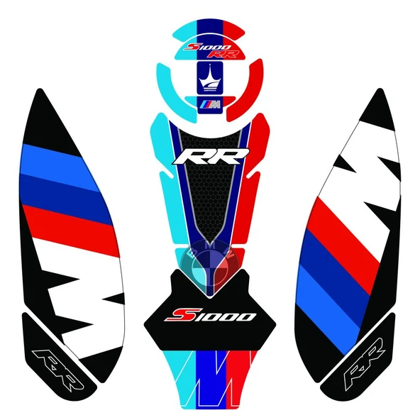 Grippatch BMW S1000RR (2023-2025) Uyumlu 13 Parça Tank Pad Seti GC43-5 ürün görseli 1
