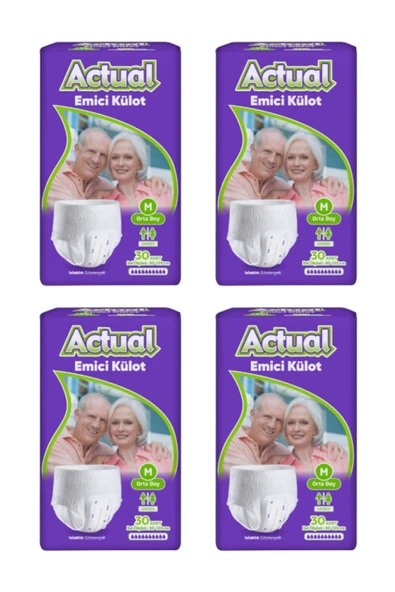 Actual Emici Külot Medium 30'lu x 4 Adet ürün görseli 1