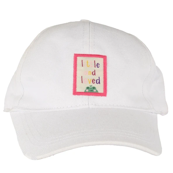 Kız Çocuk Beyaz Little Yazılı Şapka 4-8 Yaş ürün görseli 1