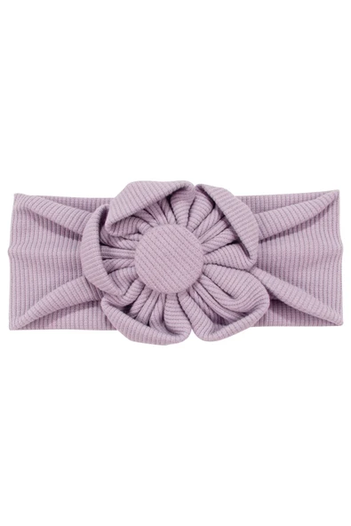 Kız Bebek Lila Papatya Bandana 0-12 Ay ürün görseli 1