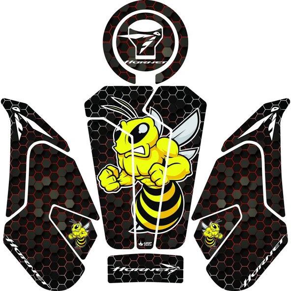 Grippatch Honda Hornet 750 (2025) Uyumlu Tank Pad Set - GC42-1 ürün görseli 1