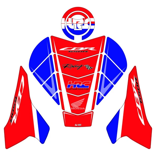 Grippatch Honda CBR650R (2025) Uyumlu 18 Parça Renkli Tank Pad Seti GC41-3 ürün görseli 1