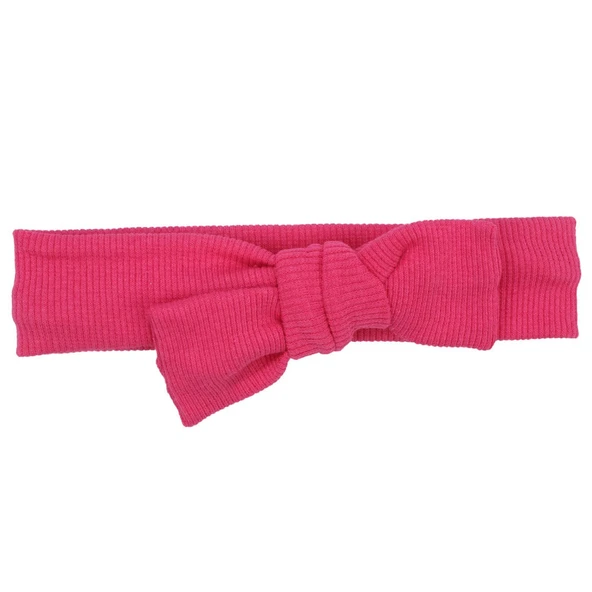 Kız Bebek Fuşya Düğümlü Fitilli Bandana ürün görseli 1