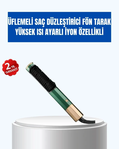 Ayarlanabilir Isı Kontrollü Saç Şekillendirme Seti – Tüm Saç Tipleri İçin Uygun ürün görseli 1