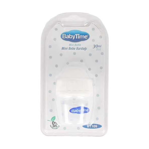 Babytime Beyaz Mini Alıştırma Bardağı - Resim 2