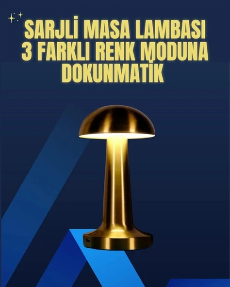 Modern Tasarım Şarjlı Masa Lambası – 1800 mAh Batarya ürün görseli 1