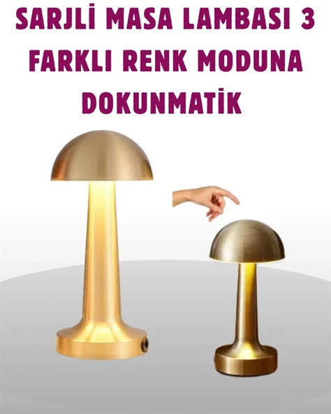 Taşınabilir Dokunmatik LED Lamba – Sıcak & Soğuk Işık Ayarı ürün görseli 1