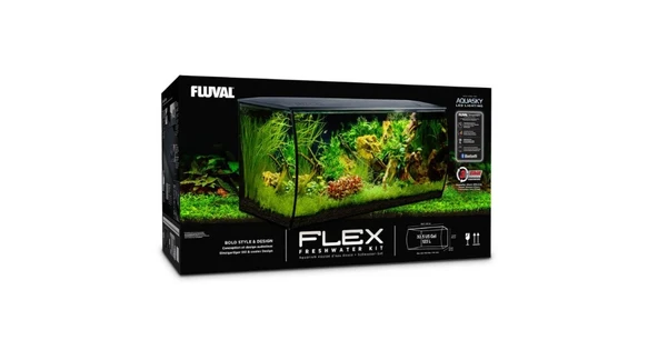 Fluval Flex Akvaryum 123 Lt Siyah - Resim 4