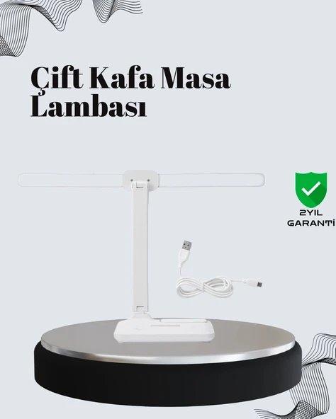 Ayarlanabilir Açıya Sahip Masa Lambası | Kademeli Işık Seviyesi, Modern ve Kompakt Tasarım ürün görseli 1