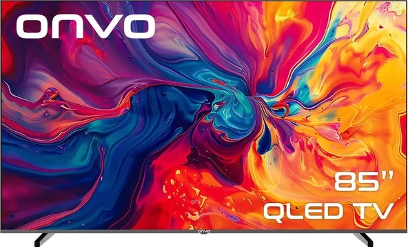 Onvo 85VQ90F2UA 85'' 216 Ekran Uydu Alıcılı 4K Ultra HD Google Smart QLED TV ürün görseli 1