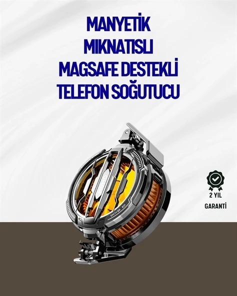 Mıknatıslı ve Atlı Montajlı Soğutucu Fan | Her Cihaza Uyumlu | LED Göstergeli ürün görseli 1