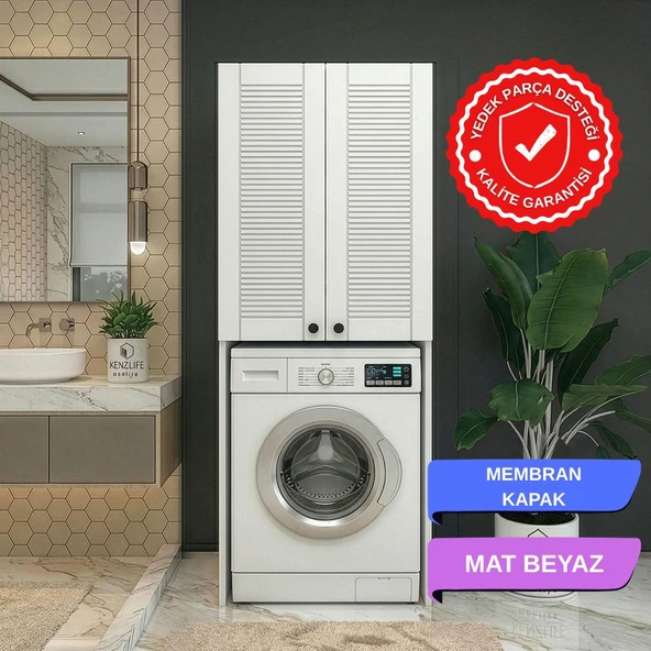 Kenzlife membran çamaşır-kurutma-bulaşık makinesi dolabı mahidevran byzbyz panjur 180*70*60 mebran kapak suntalam gövde ürün görseli 1