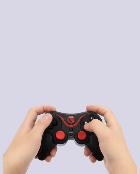Ergonomik Tasarımlı Kablosuz Bluetooth Gamepad Titreşimli - Resim 2