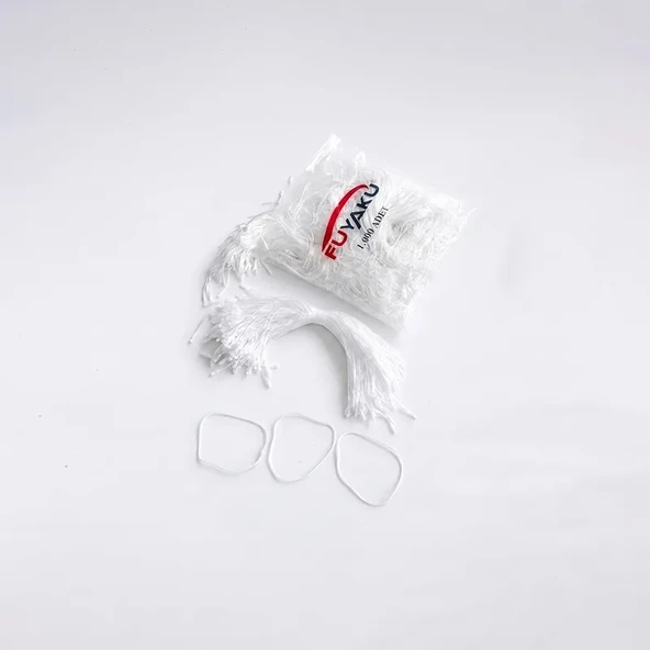 Fuyaku Füze Kilitli İp Klips Beyaz 22.5 cm (1.000 Adet) ürün görseli 1
