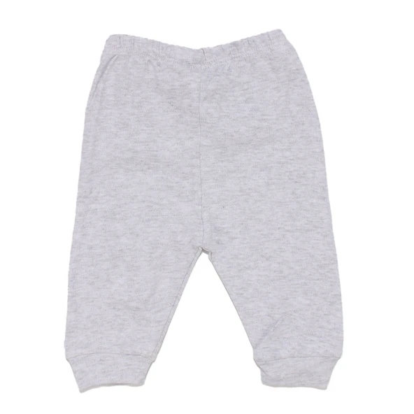 Unisex Gri Manşetli Tek Alt - Resim 4