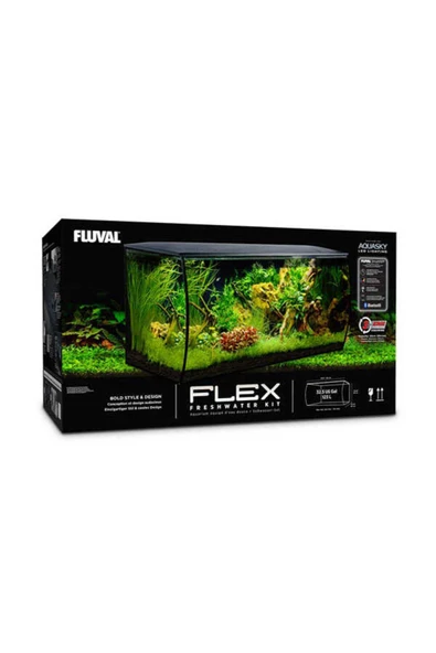 Fluval Flex Akvaryum 123 Lt Siyah - Resim 3