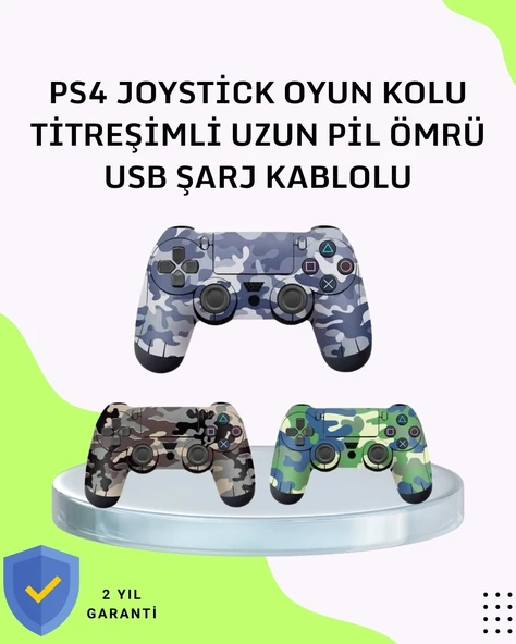 Uzun Pil Ömürlü Oyun Kolu – USB ile Hızlı Şarj Desteği ürün görseli 1