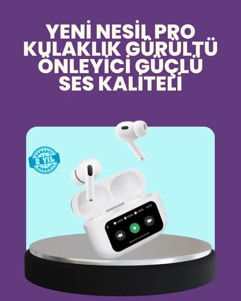 Tüm Telefonlarla Uyumlu ANC Özellikli Dokunmatik Bluetooth Kulaklık ürün görseli 1