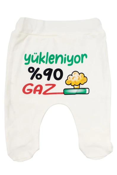 Unisex Ekru Yükleniyor %90 Gaz Baskılı Patikli Tek Alt ürün görseli 1