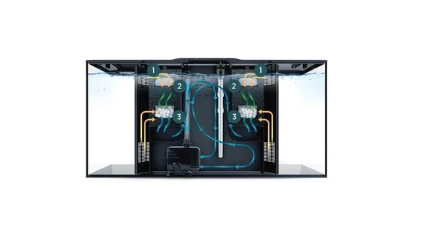 Fluval Flex Akvaryum 123 Lt Siyah - Resim 7