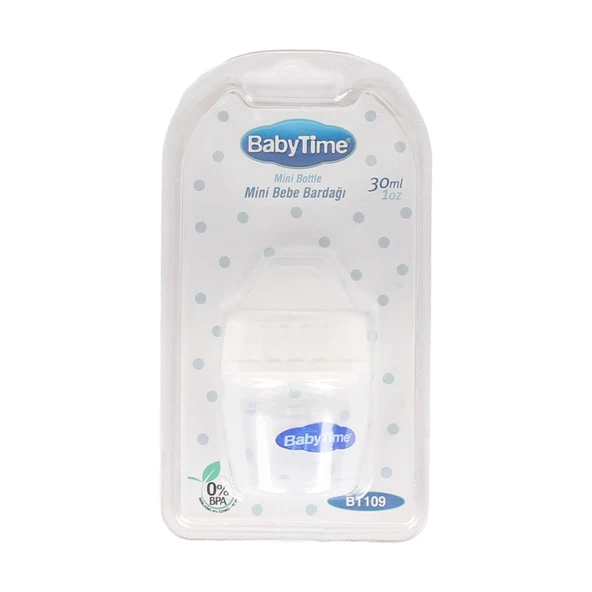 Babytime Beyaz Mini Alıştırma Bardağı ürün görseli 1