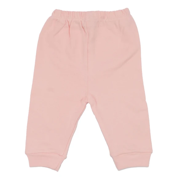 Unisex Manşetli Somon Penye Tek Alt - Resim 4