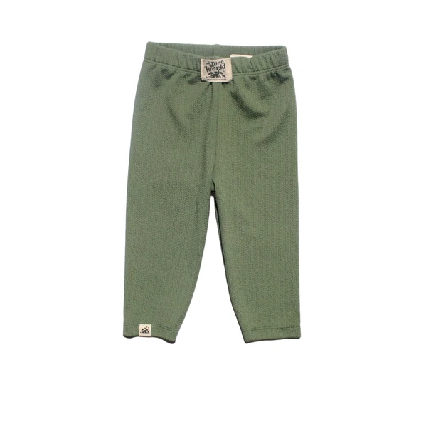 Unisex Yeşil Fitilli Tayt Pantolon Tek Alt ürün görseli 1