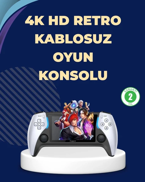 Kompakt ve Hafif Retro Oyun Konsolu 1000 Klasik Oyun Dahil ürün görseli 1