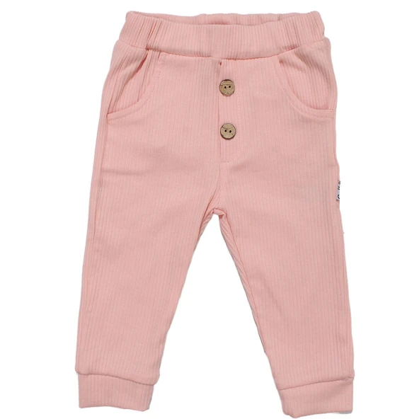 Unisex Pembe Fitilli Cepli Penye Pantolon Tek Alt ürün görseli 1