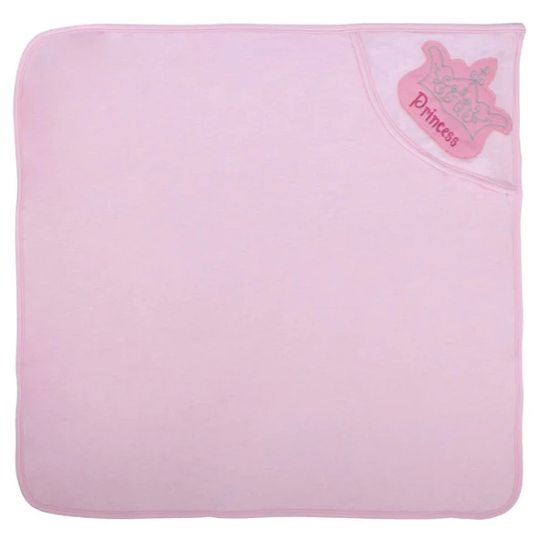 Pembe Princess Taçlı Havlu Lif Set - Resim 4