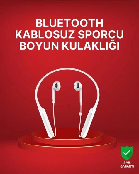Boyun Askılı Kablosuz Kulaklık – Uzun Süreli Batarya Performansı ürün görseli 1