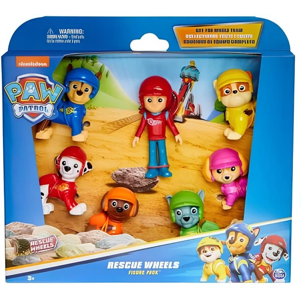 Paw Patrol Rescue Wheels Temalı Figür Seti ürün görseli 1