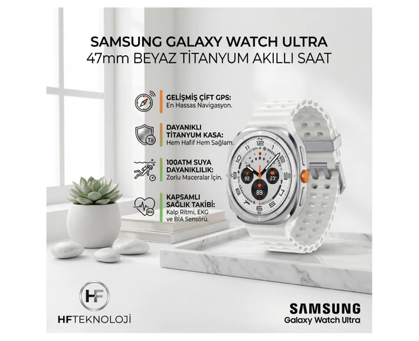 Samsung Galaxy Watch Ultra L700 Akıllı Saat Beyaz ürün görseli 1