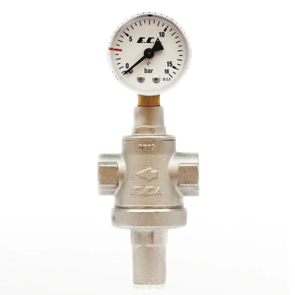 E.C.A. 1/2" Basınç Düşürücü Manometreli İç x İç 602111005 ürün görseli 1