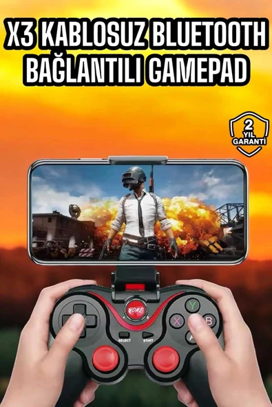 Android Uyumlu Gamepad X3 Game Stick Oyun Kolu Bluetooth Bağlantılı ürün görseli 1
