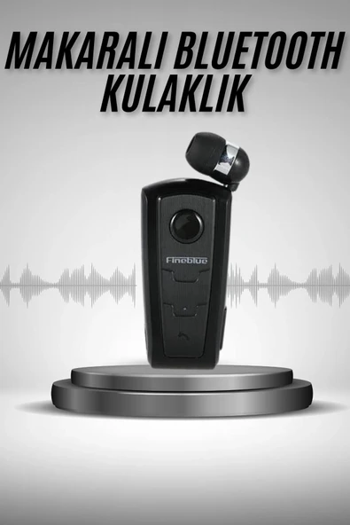Makaralı Bluetooth Kulakiçi Yaka Kulaklığı Kablosuz Kulaklık ürün görseli 1