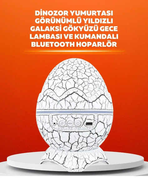 Dinozor Yumurtası Tasarımlı Projektörlü Gece Lambası ürün görseli 1