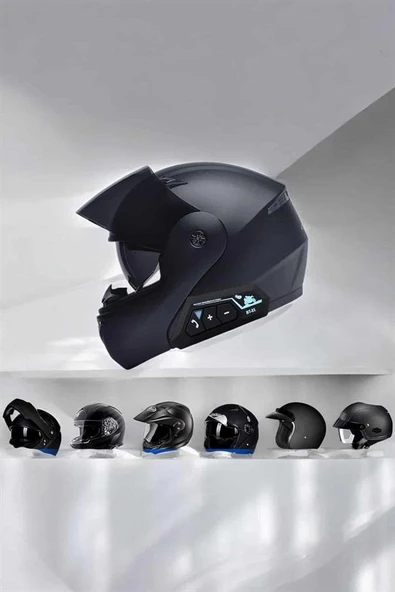 Kask Kulaklığı Motosiklet Intercom Interkom Dinleme Konuşma Özellikli Su Geçirmez ürün görseli 1