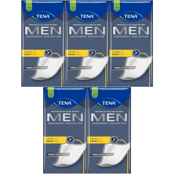 Tena Men Emici Koruma Level 2 Erkek Mesane Pedi 100 Adet ürün görseli 1