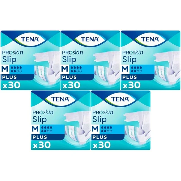 Tena Proskin Slip Plus Bel Bantlı Yetişkin Bezi M - Orta - Medium 150 Adet ürün görseli 1