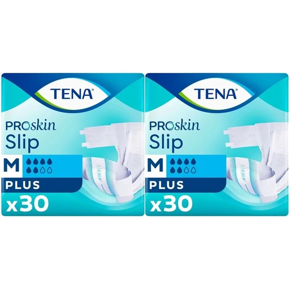 Tena Proskin Slip Plus Bel Bantlı Yetişkin Bezi M - Orta - Medium 60 Adet ürün görseli 1